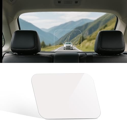 Rétroviseur de voiture, lentille de Fresnel grand angle 8' x 10' pour élargir la vue, rétroviseur d'angle mort de stationnement, autocollant inversé pour voitures, camions et SUV - Poukt