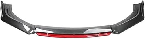 QASULER Lame de Pare-Choc Avant for Kia, Ceed, Proceed, JD GT 2013-2021 (Noir Brillant) Séparateur de Spoilers(Black Carbon Fiber and Red) - Poukt