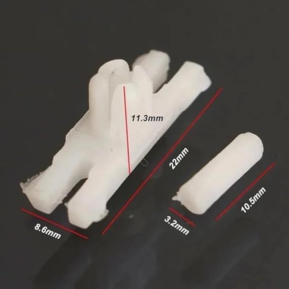 SPTOZYG Pièces de Rechange Automobiles Bande de Moulage de Garniture de Porte, Clips en Plastique, Accessoires Automobiles pour VW/Golf /MK1 /Jetta Old Beetle Longue durée de Vie(10 Pezzi.) - Poukt