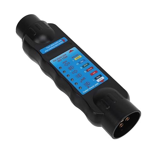 Testeur de Câble de RV, Testeur de Prise de Remorque en Cuivre Précis à 7 Broches, Opération Facile en Plastique pour Automobile - Poukt