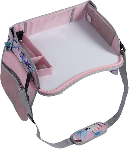 RiToEasysports Planche à Dessin pour Siège de Voiture pour Tout-petits, Tableau Blanc Effaçable, Pliable, Portable, Plateau de Voyage pour Enfants avec Sangle, Gestion Facile pour les Longs - Poukt