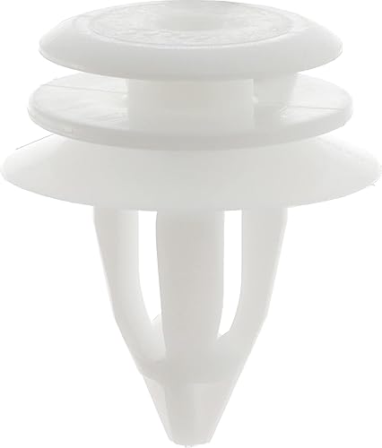 Restagraf - Fixations Agrafe de Panneau pour Garniture de Porte - Compatible avec BMW, Dacia, Mini - Réf. 11152 - Sachet de 10, Blanc - Poukt