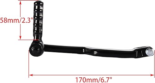 WOOSTAR 13mm Levier de Démarrage Remplacement pour 4 Temps GY6 139QMB 49cc 50cc 70cc 90cc 110cc 125cc 150cc 4 Roues Scooter Chinois ATV Quad Cyclomoteur - Poukt