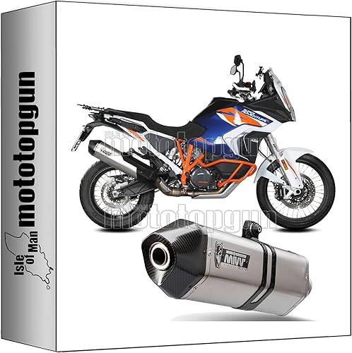 mivv pot d'echappement homologue cat-oem speed edge titanium carbon cap compatible avec ktm 1290 super adventure r s t 2023 2024 mototopgun - Poukt