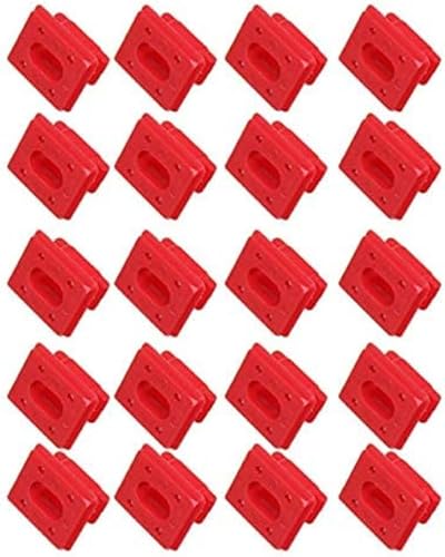 PeroFors 20 Pcs/Ensemble Dashboard Dash Trim Strip Clips Rouge Insérer Oeillets Keeper Clip compatible avec E46 E65 / E66 E83N Panneau Intérieur Boucles De Fixation - Poukt