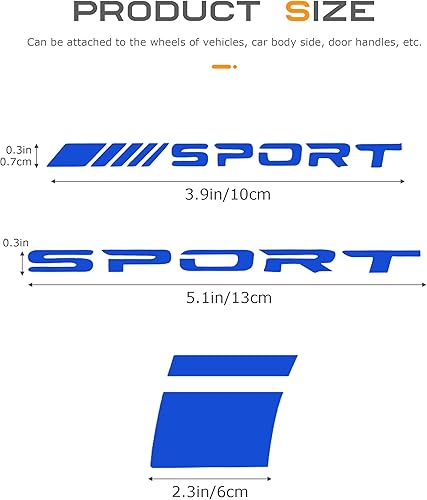Flaconi 12PCS Autocollant Voiture Sport,Autocollant de Jante de Roue,Lettre Autocollante Voiture,Autocollant de Voiture,Bandes de Jante de Voiture,Appliquées à une Large Gamme de Véhicules(Rouge) - Poukt