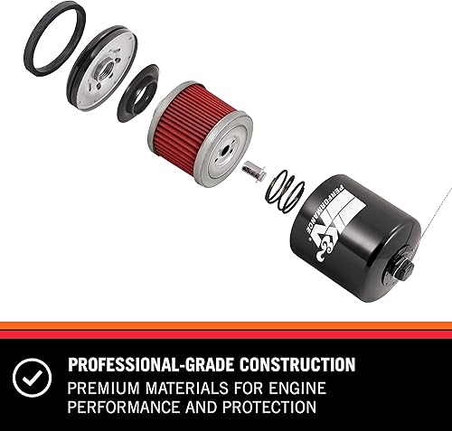 K&N Powersports Filtre à Huile - Cartouche 38x46mm compatible avec Beta, Yamaha, Fantic, HM Moto, MBK, TM, Rieju, Gas Gas (KN-141) - Poukt