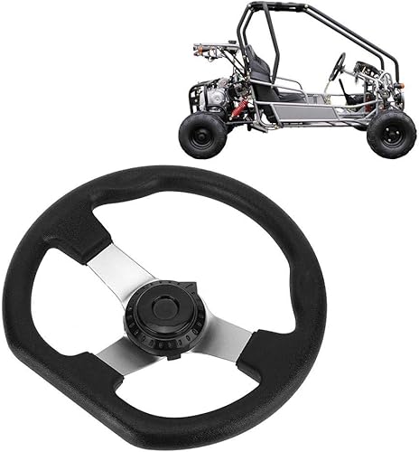 Qiilu gokart lenkrad 250 Volant, Volant de 270 mm pour Accessoires de Chariot de Course Go-Kart Volants - Poukt
