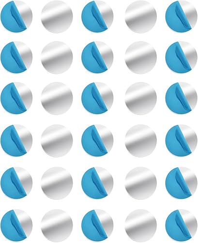 TPZORJX 30pcs Plaques Métal Adhésives Rond en Fer, Plaque Metallique Fines Telephone Mince, Plaque Métallique Autocollante Utilisation Multiple pour Support de Téléphone Magnétique - Poukt