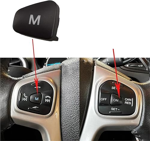Bouton Commutation Volant Voiture Pour Ford pour Escort pour Fiesta MK7 MK8 ST 2017 pour Ecosport 2013 voiture Audio Volume volant bouton interrupteur commande M bouton marche(M) - Poukt