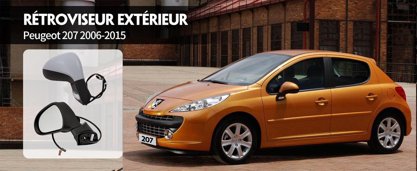 Retroviseur Complet Peugeot 207