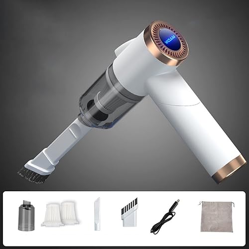 Shkalacar Aspirateur à Main sans Fil 9000 PA, aspirateur de Voiture Puissant Pliable à 90°, Petit aspirateur pour Voiture avec LED et Brosse de Nettoyage pour Voiture et Maison - Poukt