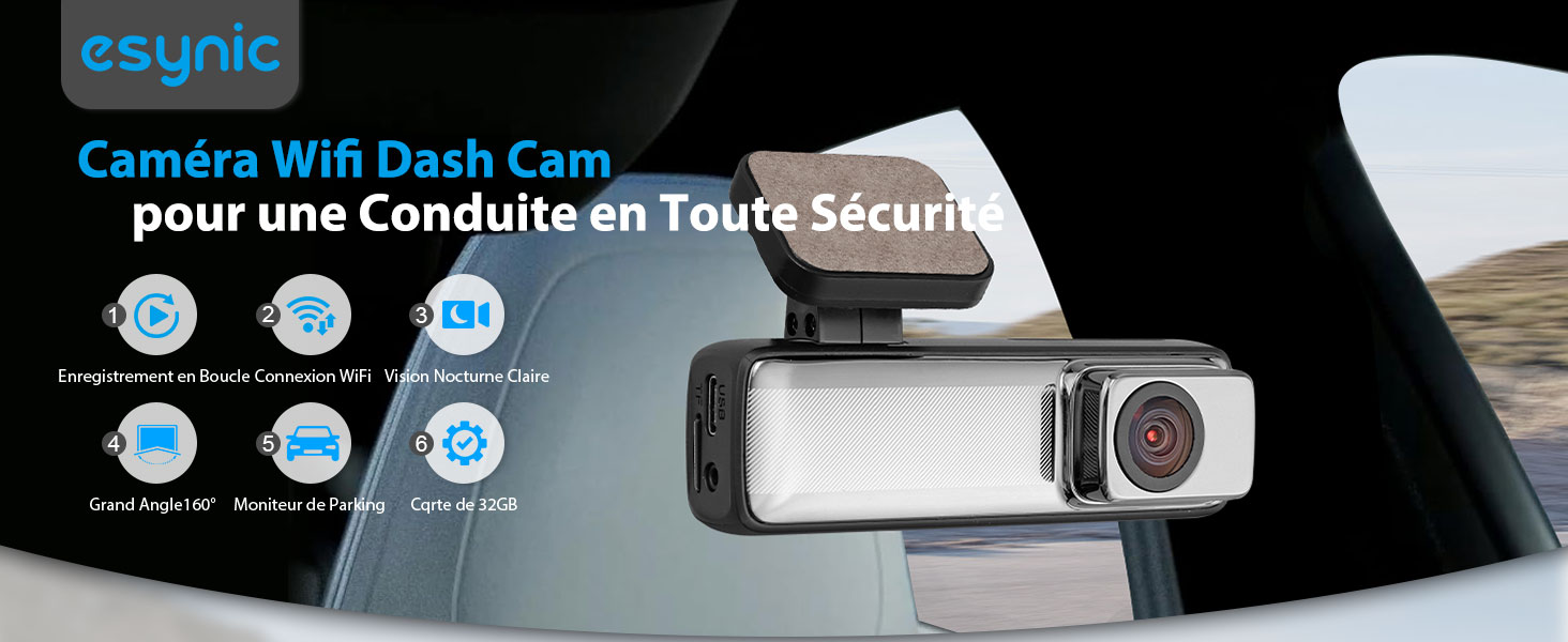 camera wifi dash cam