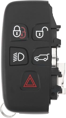 EMSea Coque de Clé Télécommande Intelligente de Voiture à 5 Boutons C2D4949 Compatible avec Jaguar XE XF XJ Boîtier de Clé Coque de Clé de Remplacement pour Télécommandes de Voiture - Poukt