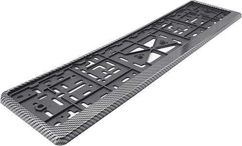 SIMONI RACING PTX/CL Support de Plaque d'immatriculation Universel arrière en Carbone, Noir - Poukt