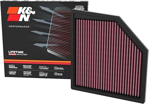 K&N Filtre à air de remplacement compatible avec BMW X1 (U11) & BMW Active Tourer (U06) (33-3180) - Poukt