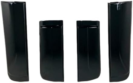 Oneway Jeu de Baguettes de Porte Compatible avec Ford Ranger T6/T7/T8 2012-2022 - Noir Brillant - Poukt