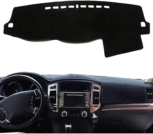 Tapis Tableau Bord, pour Mitsubishi Pajero Montero 2007-2017 Voiture Accessoires de Tableau de Bord - Poukt