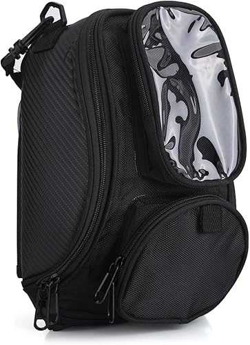 Sac de Réservoir Magnétique de Moto, Sac de Réservoir de Carburant Sacoche de Stockage de Moto Universel en Tissu Oxford avec Poches pour Moto - Poukt