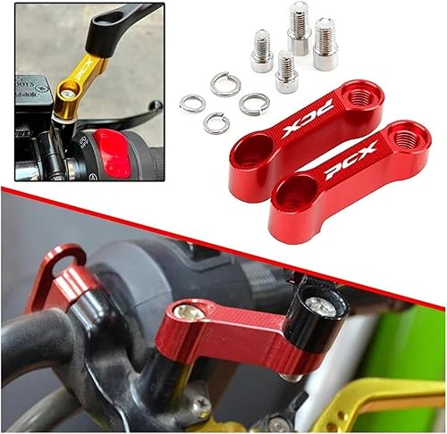 Rehausseur De RéTroviseur pour HON&DA PCX125 PCX150 PCX160 PCX 125 150 Rétroviseurs De Moto Rallonge Support Adaptateur D'extension(Black) - Poukt
