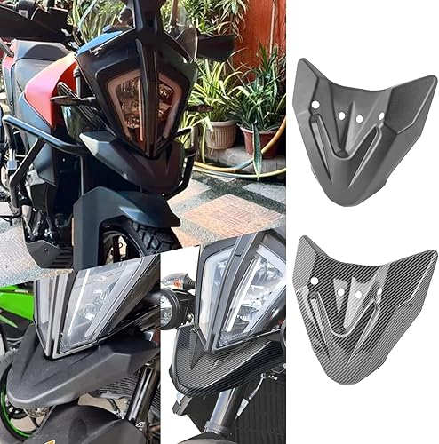 Phare de Moto Avant Roue Garde-Boue Bec Extension Nez cône Garde Extender Couverture Capot Support carénage pour K.T.M 390 ADV 390 ADV 2019-2023 790 ADV 790 Adventure 2019-2021 (Noir) - Poukt
