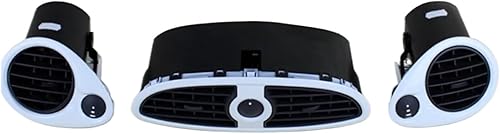 grille d'aération Compatible Avec Clio 3 7701208585 7701061207 7701061212 Tableau De Bord De Voiture Central Gauche Droite Climatiseur Grille De Ventilation AC Ensemble De Sortie(Matte Black) - Poukt
