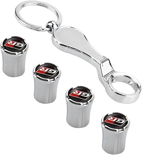 SLINGDA 4 pièces Bouchons Anti-poussière de Valve de Pneu de Voiture pour Lexus Harrier GR Automobile Alliage Pneu Hexagonal Bouchon Anti-poussière - Poukt
