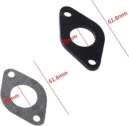 Jeu de 4 Joints d'admission de carburateur Joints de collecteur d'admission de carburateur avec Joint torique pour 50cc - 125CC Dirt Pit Bike ATV 4 Roues Quad - Poukt