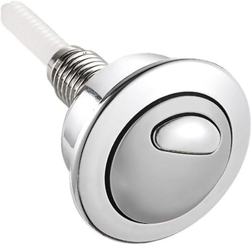Bouton poussoir de toilette, bouton poussoir de réservoir de toilette à double chasse pour Siamp pour Optima 49 pour Twyford Vitra pour trous de réservoir standard 39-42 mm - Poukt