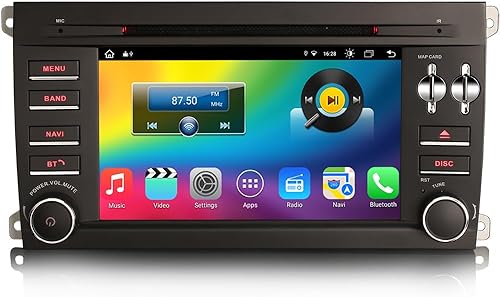 Erisin 8 cœurs Android 14 Autoradio pour Porsche Cayenne Support GPS sans Fil Carplay Android Auto DSP Bluetooth Mains Libres WiFi 4G Dab+ TPMS - Poukt