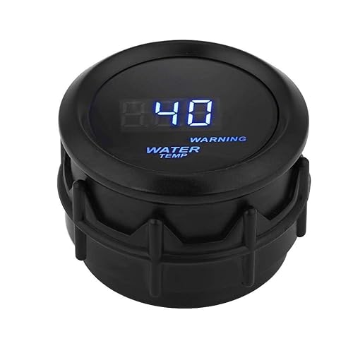 Qiilu Auto Capteurs, Kit de jauge de température de l'eau de 2 pouces 52mm bleu LED Digital Digital avec capteur de température (noir) - Poukt