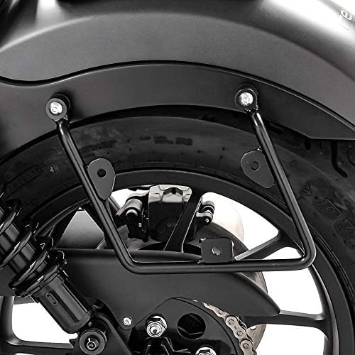 Jadeshay Support de Sacoche de Selle de Moto, Support de Sacoche de Selle en Fer, Support Universel de Sacoche de Selle Latérale de Moto Barres de Support Accessoires (Noir) - Poukt