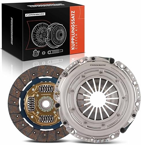 Frankberg Kit d'embrayage compatible avec Interstar Bus X70 1.9L 2003-2006 Primastar Bus X83 1.9L 2003-2009 Vivaro A plateau/châssis E7 1.9L 2001-2014 Replace# 30001-00QAJ - Poukt