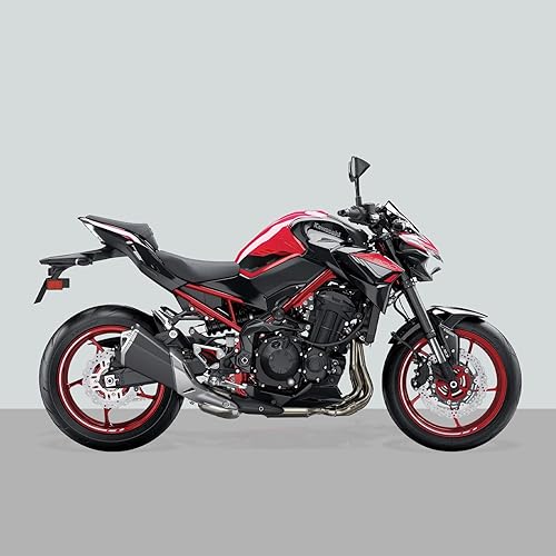 Resin Bike Autocollant Moto Compatibles avec Kawasaki Z900 2023-2024 Rouge. Protections Latérales de Réservoir Contre Les Chocs et Les Éraflures. Autocollant 3D Résinés Made in Italy - Poukt