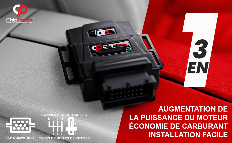 Augmentation de la puissance du moteur Économie de carburant Installation facile