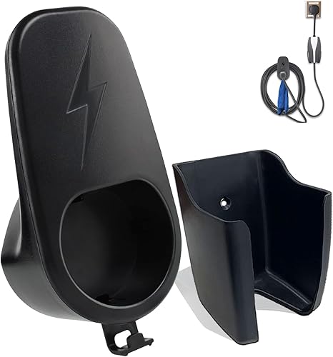 HommyFine Support de câble de charge pour Tesla Model 3, Model Y, Model X, Model S, support mural avec support de châssis pour chargeur mobile standard Tesla Gen 1 et 2 (convient pour la version - Poukt