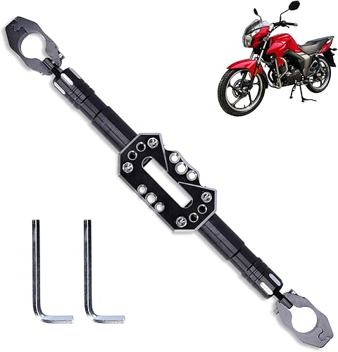 Barre Transversale pour Guidon de Moto, 7/8po Barre D'équilibrage pour Moto Tige D'extension de Barre de Levier D'aluminium Levier de Renforcement de Barre D'équilibrage pour 22mm Guidon - Poukt