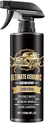 Réparation de peinture transparente - Upage en céramique multifonctionnel de 120 ml | Agent de pulvérisation de revêtement de protection pour véhicules, camions, bateaux et pneus - Poukt