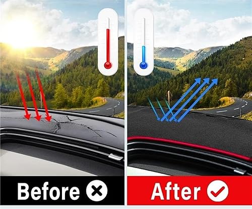 Tableau Bord Voiture Pad pour Hyundai pour Tucson NX4 2021 2022 2023 2024 Couverture Tableau Bord Voiture Tapis Pare-Soleil Évitez Les Coussinets Lumineux Tapis Tableau Bord(A LHD Black Side) - Poukt