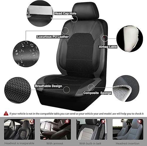 CQOIMQ 9 Pièces Housse Siege Voiture pour Toyota Rav4 RAV 4 Hybrid Limited Prime se 2002-2015 2016 2017 2018 2019 2020 2021, Voiture Ensembles de Housses Siège Confortables Accessoire Voiture - Poukt