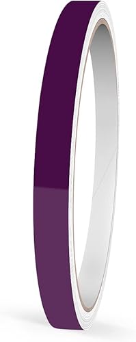 Motoking Bandes Décoratives, Violet Brillant, 12,5 mm Largeur, 10 m Longueur, Autocollant Film Voiture Bateau Moto Camping-Car Caravane - Poukt