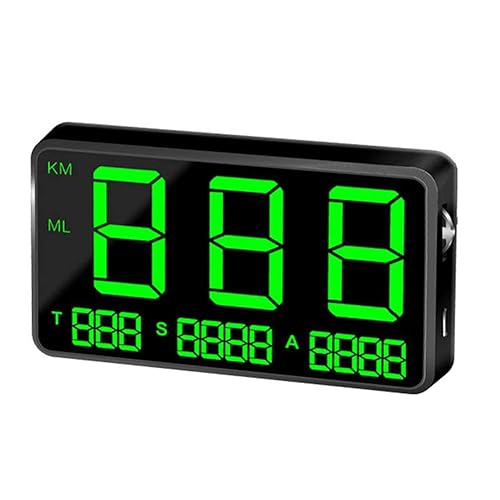 Dogggy Grand écran 4,5 universel pour voiture hud head-up affichage numérique GPS compteur de vitesse indicateur de vitesse automatique système d'alarme universel vélo moto camion voiture - Poukt