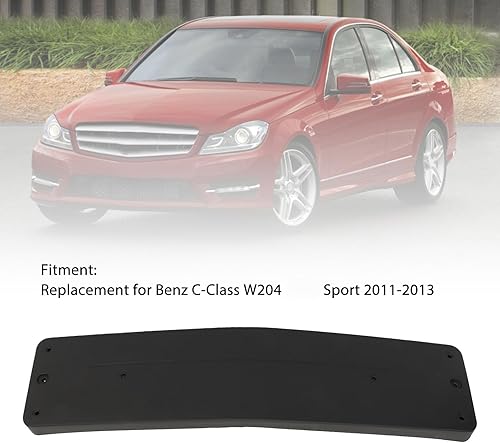 KIMISS Support de Plaque D'immatriculation de Pare-chocs Avant 2048173278 Support de Plaque D'immatriculation de Voiture Cadre de Plaque D'immatriculation en PP pour Classe C - Poukt