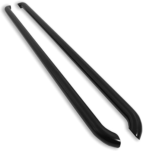 Predator 4x4 Barres latérales en acier inoxydable noir brillant compatibles avec Volkswagen VW Transporter T5 T6 SWB 2003-2018 à empattement court van accessoires de style barres latérales - Poukt
