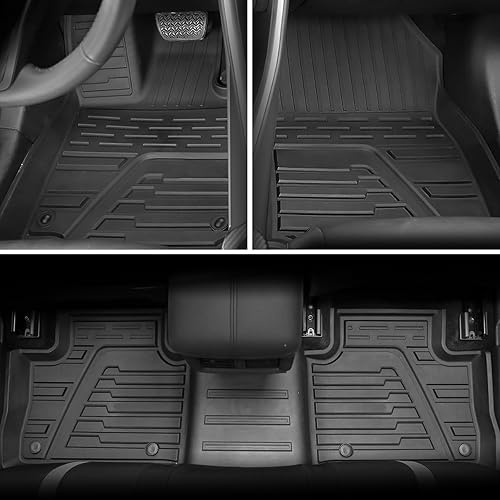 Bomely Tapis de Sol compatibles avec Toyota Rav4 2019, 2020, 2021, 2022, 2023, 2024, 2025, Housse de Protection de siège arrière, Accessoires Toyota Rav4 (Tapis de Dossier, Tapis de Coffre, Tapis de - Poukt
