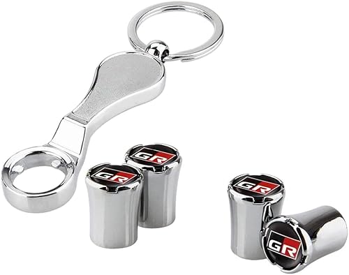 SLINGDA 4 pièces Bouchons Anti-poussière de Valve de Pneu de Voiture pour Lexus Harrier GR Automobile Alliage Pneu Hexagonal Bouchon Anti-poussière - Poukt