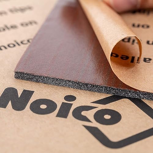 Noico Rouge 4 mm 3.4 mètres carrés Insonorisation Thermique pour Voiture, Isolation phonique, matériau à cellules fermées Auto-adhésif (Mousse PE) - Poukt