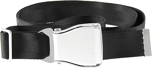 The Aerodyne Ceinture de sécurité pour Pantalon Ceinture de sécurité modèle Avion de Ligne Seat Belt Noir XS - XXL - Poukt