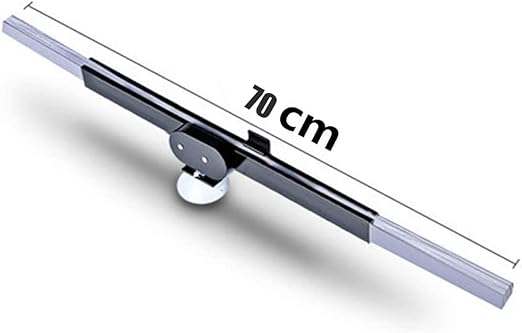 Pare-soleil télescopique pour voiture - Pare-soleil intérieur - En aluminium - Ventouse - Protection UV - Pour petites voitures, SUV, camions (80 cm) - Poukt