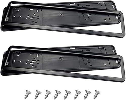MEDAPI Lot de 2 Support Plaque Immatriculation Voiture pour Audi Q3 F3 2018-2025, Porte Supports Plaque D'immatriculation sans Cadre Accessoire - Poukt